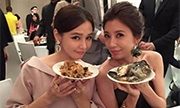 喜酒吃不完！徐若瑄贾静雯打包美食“不浪费”