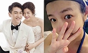 陈妍希怀孕5月游泳羞比“4” 网友：生四胞胎？