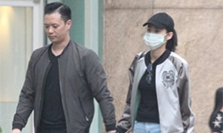 胡杏儿和老公牵手看电影 却全程黑脸还当众大吵