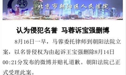马蓉诉王宝强的案件说明有两版 第一版被秒删
