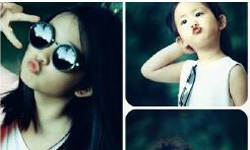 孙莉微博晒女儿萌照，多多与妹妹嘟嘴卖萌