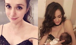 周杰伦MV里的混血名模 如今抱女儿喂母乳秀身材